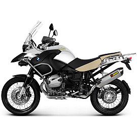 Scarico Terminale Akrapovic silenziatore Esagonale Omologato Full Titanio/ Fondello in Carbonio per BMW R 1200 GS/Adventure (10-12)