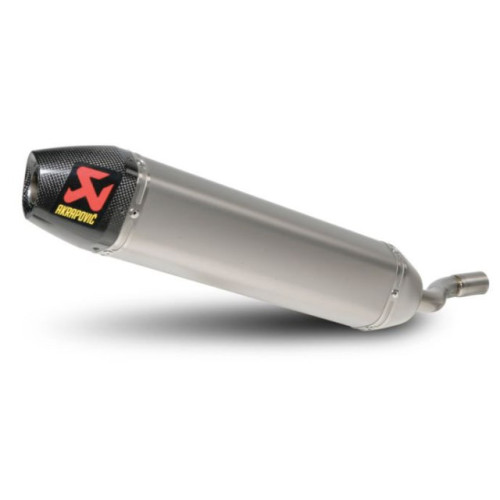 Silenziatore di scarico Akrapovic fodero titanio fondello in carbonio non omologato Linea Slip on (TITANIO) per GAS GAS EC 200/250/300 (07/11)