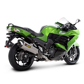 Scarico Completo Akrapovic RACING TITANIUM con silenziatori Esagonali Full Titanio/ Fondello in Carbonio Omologato KAWASAKI  ZZR-1400 (2012-2018)