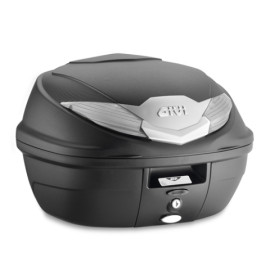 Bauletto MONOLOCK® 36 lt. nero con catadiottri fumé comprensivo di piastra e kit universale