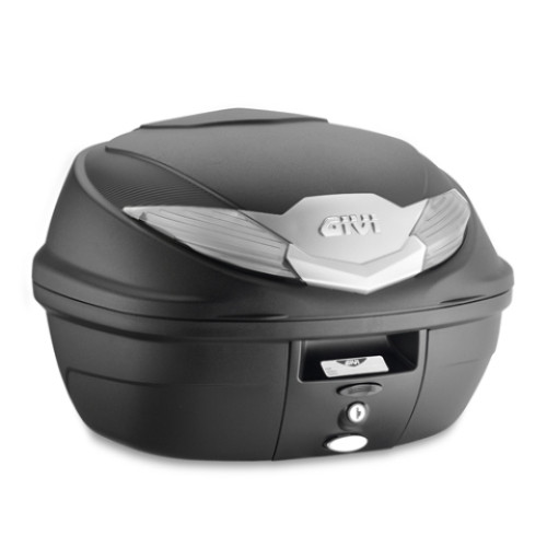 Bauletto MONOLOCK® 36 lt. nero con catadiottri fumé comprensivo di piastra e kit universale