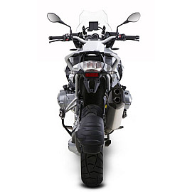 Terminale di scarico Akrapovic SPLIT-ON Esagonale Omologato fodero TITANIO per BMW R 1200 GS (2013>)