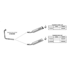 Terminale di scarico Arrow FONDELLO INOX  RACING YAMAHA YZF-R 125 08-09