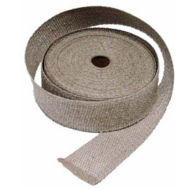 BENDA FASCIA IN FIBRA DI VETRO TITANIO SCARICHI MARMITTE Altezza 50mm Spessore 2.5 mm Lunghezza 15m