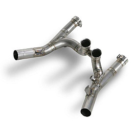 COLLETTORI IN TITANIO AKRAPOVIC DI RACCORDO ELIMINA CATALIZZATORE  V-MAX (2009-2015)