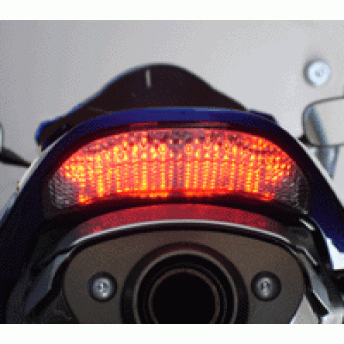 Faro Posteriore con Lente Bianca a LED con Frecce Integrate per Honda CBR 600 RR (2003/2006) - CBR 1000 RR (2004/2007)