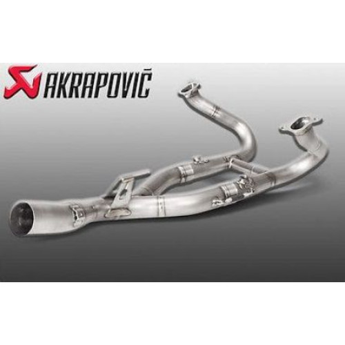 Collettore Optional (INOX) AKRAPOVIC (solo per silenziatore S-B12SO14-HLGT) per BMW R 1200 RS (2015-2017>) - Montando i collettori si perde la omologazione -