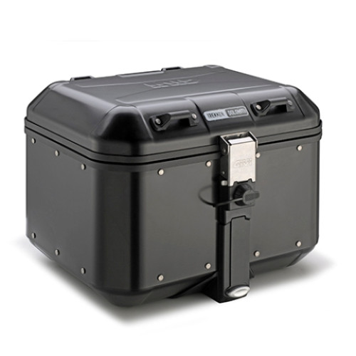 Valigia MONOKEY® Trekker Dolomiti in alluminio verniciato nero, 46 lt.