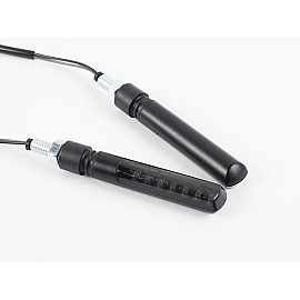 INDIACTORI DI DIREZIONE A LED OMOLOGATI LIGHTECH - COPPIA FRECCE LED IN ABS POSIZIONE POSTERIORE E STOP - lunghezza 80mm -