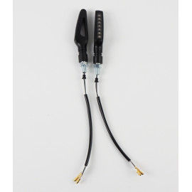 INDIACTORI DI DIREZIONE A LED OMOLOGATI LIGHTECH - COPPIA FRECCE LED IN ABS CON LUCE SEQUENZIALE - lunghezza 95mm -