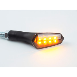 INDIACTORI DI DIREZIONE A LED OMOLOGATI LIGHTECH - COPPIA FRECCE LED IN ABS - lunghezza 82mm -