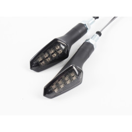 INDIACTORI DI DIREZIONE A LED OMOLOGATI LIGHTECH - COPPIA FRECCE LED IN ABS - lunghezza 82mm -