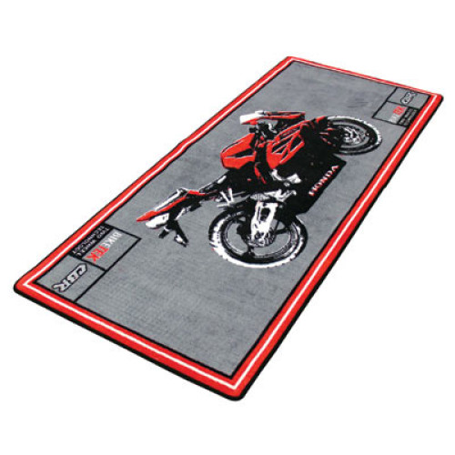 Tappetino da Garage per Moto in fibra di nylon antiscivolo con grafica HONDA CBR