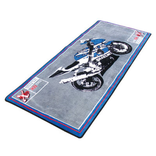 Tappetino da Garage per Moto in fibra di nylon antiscivolo con grafica SUZUKI GSX-R