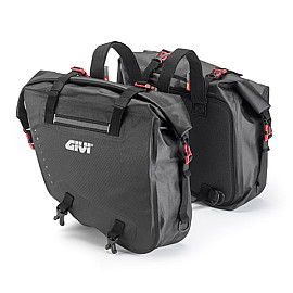Coppia di borse laterali waterproof, 15+15 litri. Studiate per moto Enduro off road.