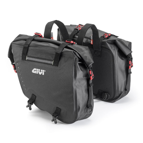 Coppia di borse laterali waterproof, 15+15 litri. Studiate per moto Enduro off road.