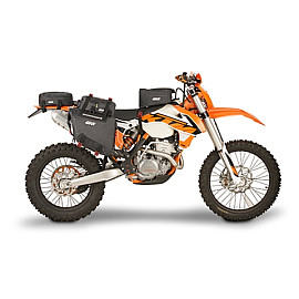 Coppia di borse laterali waterproof, 15+15 litri. Studiate per moto Enduro off road.
