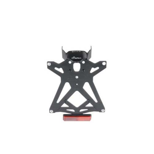 Porta Targa Regolabile LIGHTECH con Catadiottro per frecce Piccole KAWASAKI Z 1000 SX (2011>) - Attacco per frecce racing -
