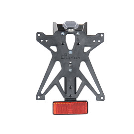 Porta Targa Regolabile LIGHTECH con Catadiottro e luce targa LT009 per HONDA CBR 1000 RR (2010>)