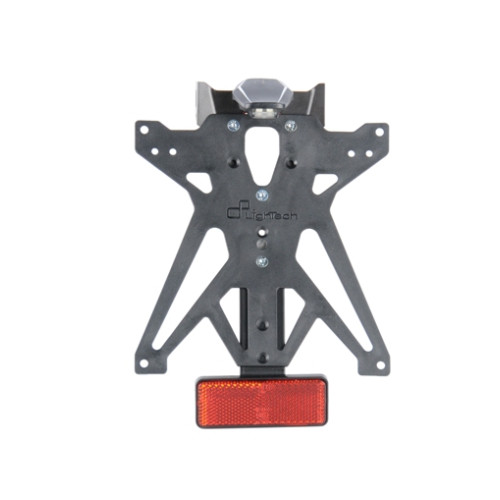 Porta Targa Regolabile LIGHTECH con Catadiottro e luce targa LT009 per HONDA CBR 1000 RR (2010>)