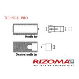 RIZOMA PROGUARD SYSTEM  ADATTATORI SPECIFICI PER MANUBRI ORIGINALI PER TRIUMPH SPEED TRIPLE 1050 (2011>)  PREZZO SINGOLO