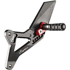 Pedane regolabili con poggiapiede snodato Lightech LIMITED EDITION per YAMAHA YZF R1 (2009-2014)