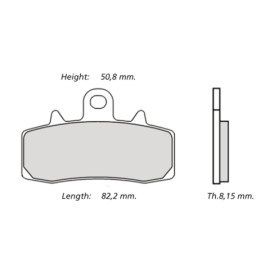 Pastiglie freno mescola Z04 per Pinze Brembo M4 32 Monoblocco (un perno) APRILIA TUONO 1000 - BMW S 1000 - DUCATI 1200 MONSTER - PANIGALE 959 - TRIUMPH 765 STREET TRIPLE R