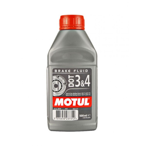 OLIO FRENI MOTUL  DOT 3 & 4 Punto di ebollizione a secco: 245 ° C.