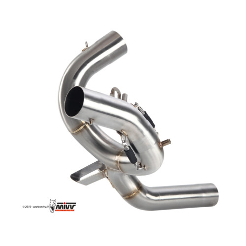 Raccordo Elimina Catalizzatore MIVV in acciaio DUCATI MULTISTRADA 1200 (2010>) Il raccordo monta SOLO con i Terminali di Scarico Originali