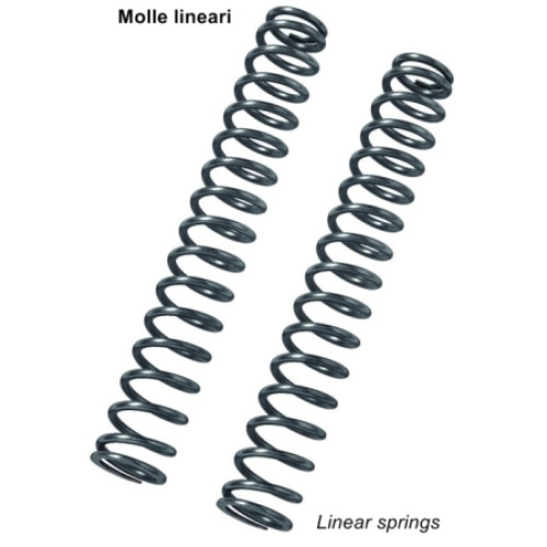 Kit Molle Forcella Lineari BITUBO K=0.9 completo di Olio Specifico SILKOLENE per  KAWASAKI ZX 10R (2011/2013)