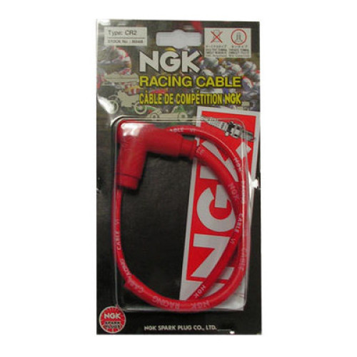 Attacco Candela 90 gradi CR5 con Cavo in Silicone Schermato Racing NGK per Moto