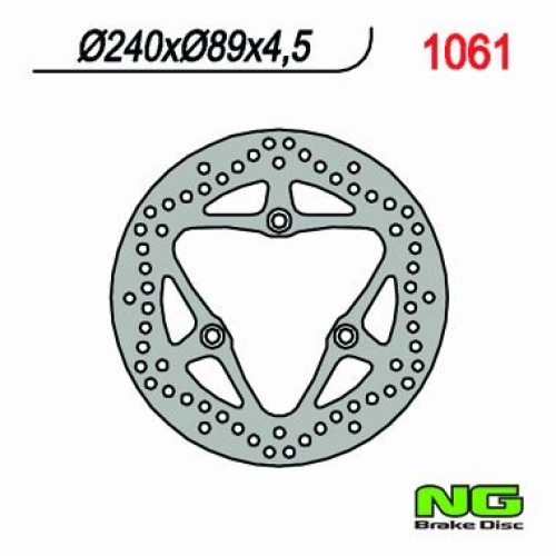 Disco Freno Anteriore  NG per SUZUKI BURGMAN 125 / 200 (2006-2011)