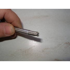 TUBO FRENO TRECCIA METALLICA   -TUBAZIONE  AREONAUTICA- RIVESTITA CON GOMMA NERA