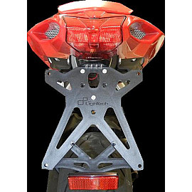 Porta Targa Regolabile LIGHTECH completo luce targa e Catadiottro per MV AGUSTA BRUTALE F3 675 / BRUTALE 800 (2012/2015)