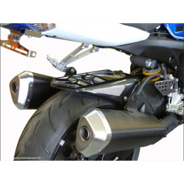 Parafango Posteriore  BIANCO - RETINA ARGENTO per SUZUKI GSXR1000 (09-13)