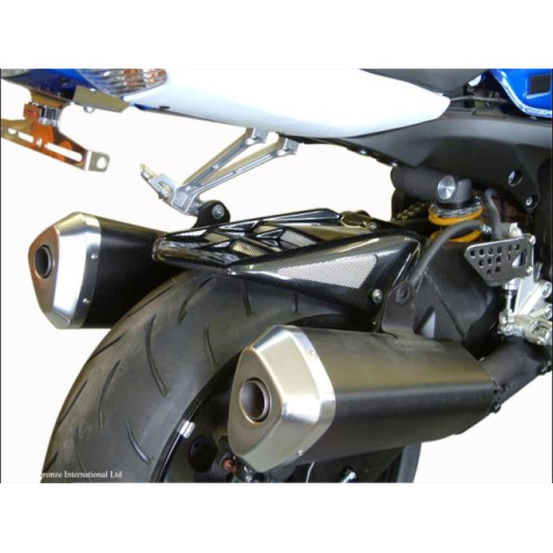 Parafango Posteriore  BIANCO - RETINA ARGENTO per SUZUKI GSXR1000 (09-13)