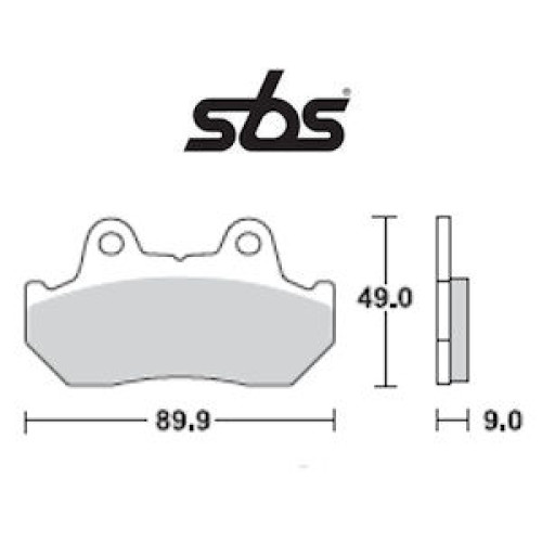 Pastiglie freno SBS Anteriore in Ceramica (1 coppia per 1 disco), HONDA CN 250 (1990-2002)