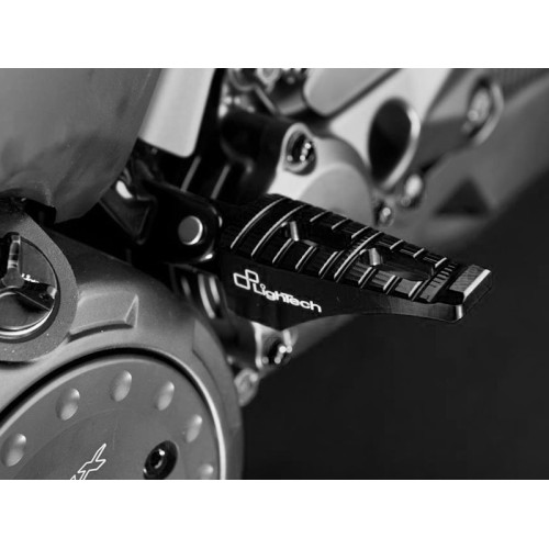Pedane Poggiapiedi Lightech per Passeggero Yamaha T_MAX_500 / 530 (2008-2012) COLORE NERO