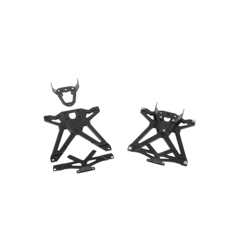 Kit Portatarga regolabile con foro per frecce racing luce targa e catadiottro per TRIUMPH DAYTONA 675 / 675 R (2013-2015)