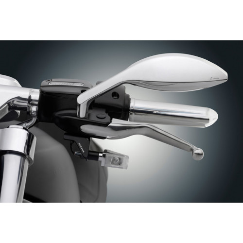 Specchietto retrovisore Destro RIZOMA modello EDGE colore Silver Cromato con vetro convesso antiabbagliante azzurrato