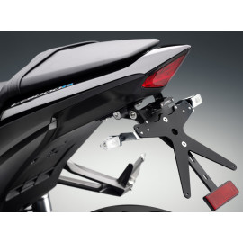 Porta Targa Regolabile Omologato RIZOMA linea FOX con luce targa LED e Catadiottro Specifico per HONDA CB 1000 R / ABS (2008>)