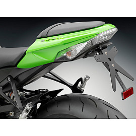 Porta Targa Regolabile Omologato RIZOMA linea FOX con luce targa LED e Catadiottro Specifico per KAWASAKI ZX-10R 1000 NINJA (2011>)