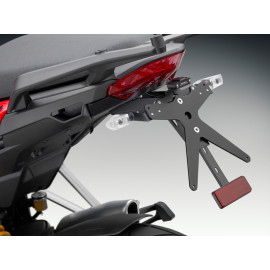 Porta Targa Regolabile Omologato RIZOMA linea FOX con luce targa LED e Catadiottro Specifico per DUCATI MULTISTRADA 1200 / S / ABS (2010>)