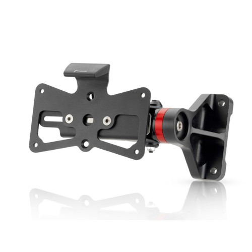 Porta Targa Laterale Regolabile RIZOMA con luce targa LED specifico per DUCATI DIAVEL 1200 / CARBON (2011>)