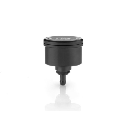 Serbatoio Olio Freno Frizione Rizoma con becco DRITTO, con indicatore livello capacita' 12ml Colore NERO