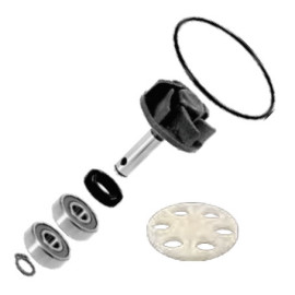 Kit Modifca Pompa Acqua Motore RMS per MOTORI 50 MINARELLI - YAMAHA con Paraolio Doppia Tenuta e Puleggia Traino
