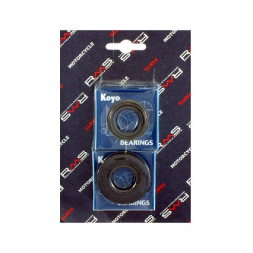 KIT REVISIONE ALBERO MOTORE MINARELLI YAMAHA MBK 50 ORIZZONTALE E VERTICALE CUSCINETTI GABBIA IN ACCIAIO CON PARAOLI