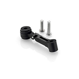 Staffa snodata per supporto serbatoio olio freno / frizione RIZOMA - 2 regolazioni - colore NERO
