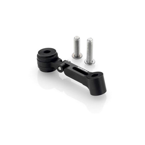 Staffa snodata per supporto serbatoio olio freno / frizione RIZOMA - 2 regolazioni - colore NERO