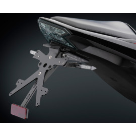 Porta Targa Regolabile Omologato RIZOMA linea FOX con luce targa LED e Catadiottro Specifico per KAWASAKI  Z 800 / ABS (2013>)